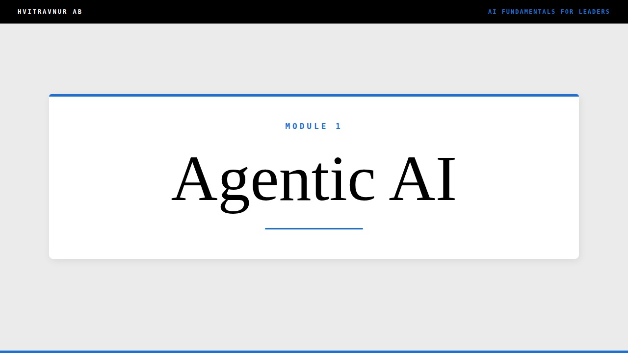 Agentic AI